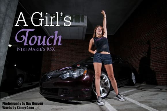 My Rsx feature on los goonies, doing a superwoman pose lol