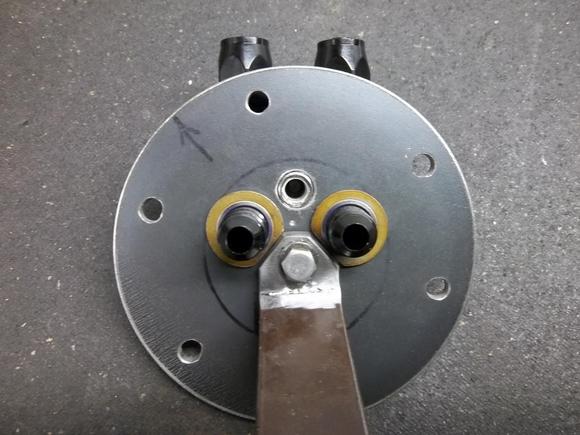 View of the seals that are notched for a perfect fit.