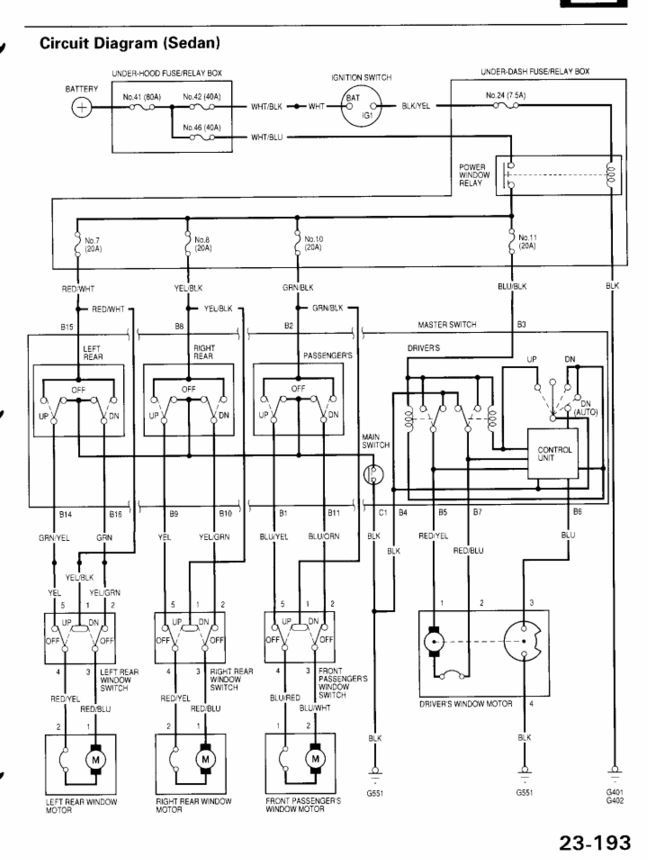 05 Honda Accord Ex Wiring Diagram / Power Window Wiring Diagram 2005