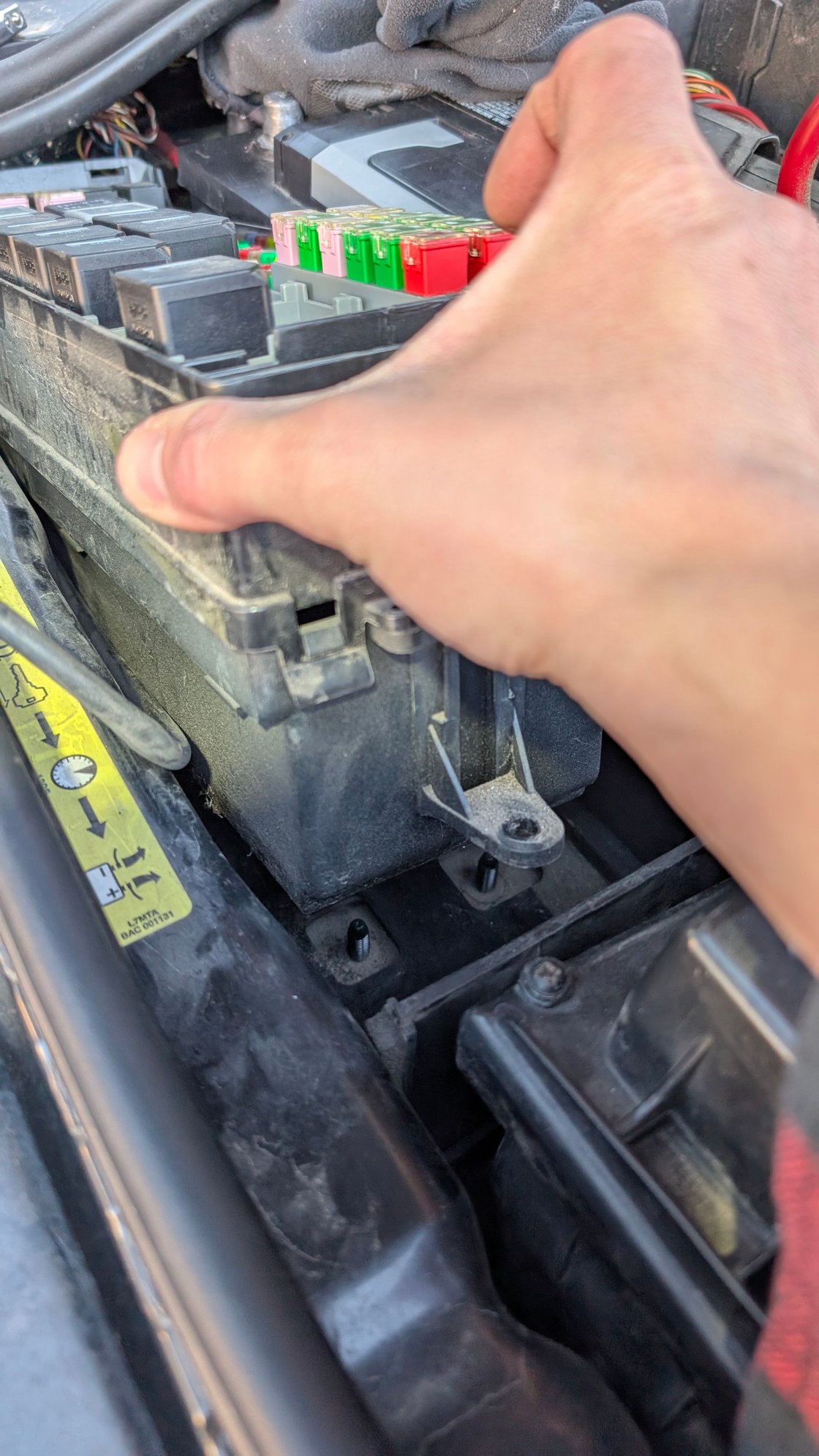 Junction box lifted off studa
