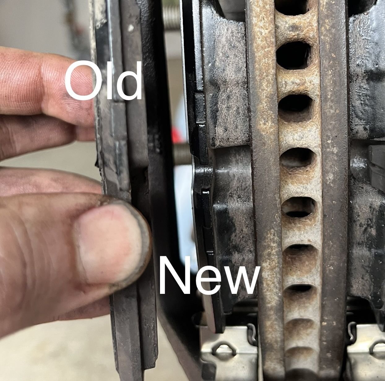 Rear rotors and new pads. ~60k miles on the old