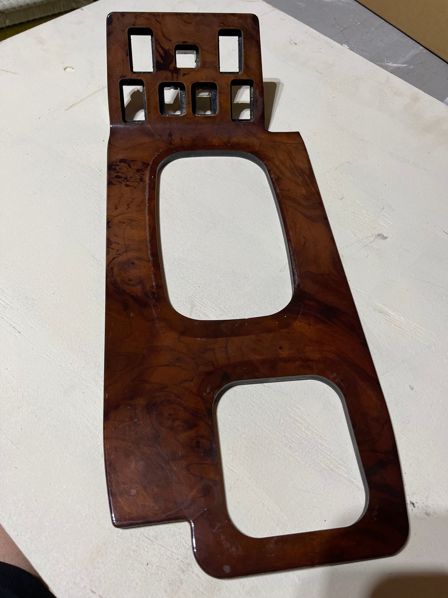Interior/Upholstery - Wood shifter bezel trim deck switch plate - Used - 1998 to 2004 Land Rover Discovery - West Chester, OH 45069, United States
