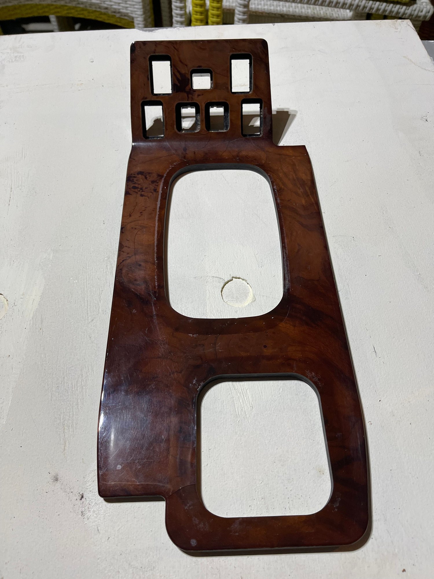 Interior/Upholstery - Wood shifter bezel trim deck switch plate - Used - 1998 to 2004 Land Rover Discovery - West Chester, OH 45069, United States