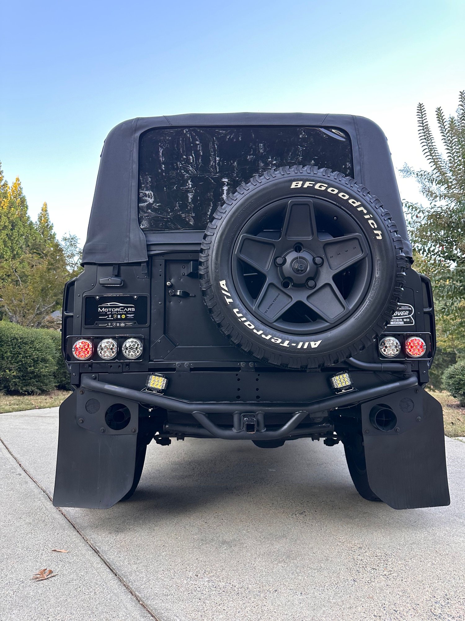 1997 Land Rover Defender 90 - ALL CUSTOM Matte Black, luxurious interior - Used - VIN Saldv2240va117988 - 66,500 Miles - 8 cyl - Automatic - SUV - Black - Roswell, GA 30075, United States