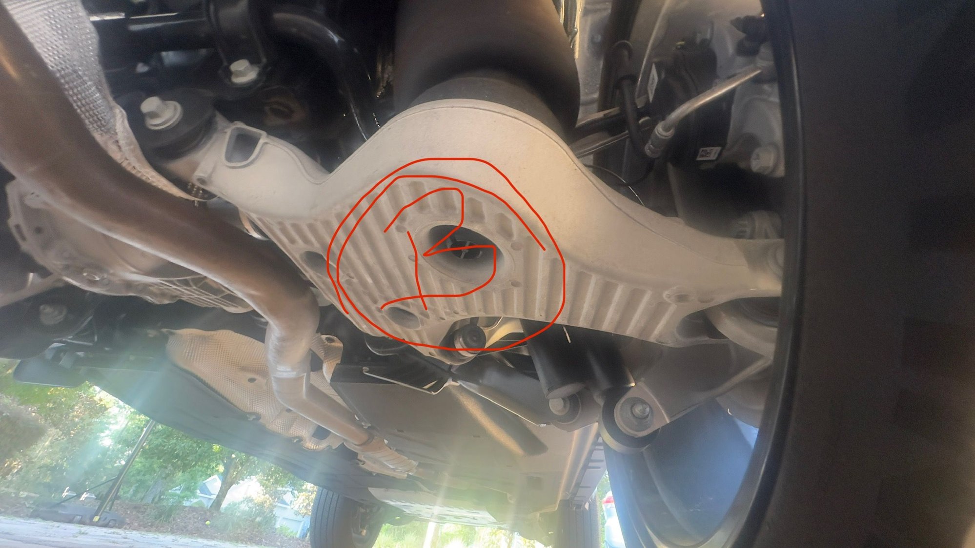 Point B- rear wheel