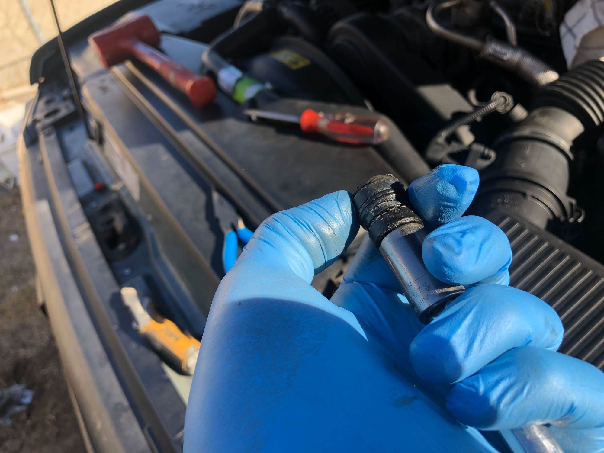 DIY How to remove brake booster vacuum connector on intake manifold