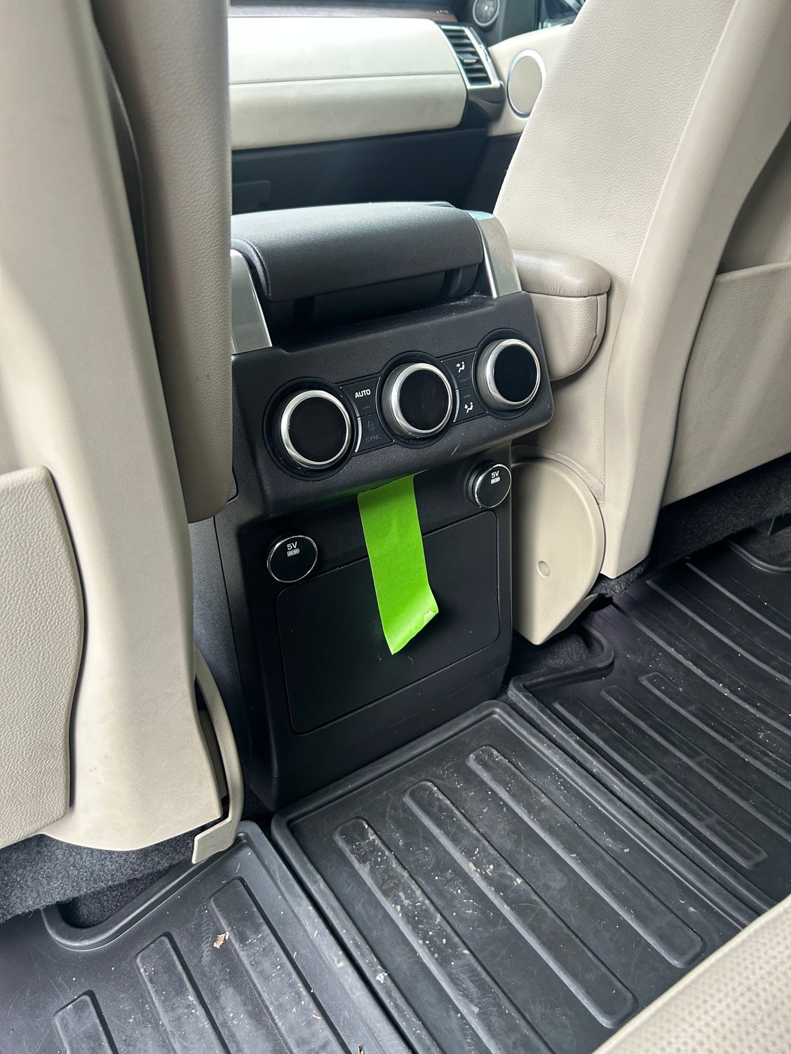 The green tape is just to keep it from flopping out.