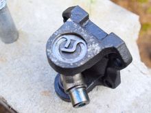 U-joint caps fitted in place firmly, but