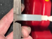 
Wear sensor on old pad. 