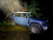 Camping in the rain. Should be some fun sloppy, muddy trails come me the morrow. 