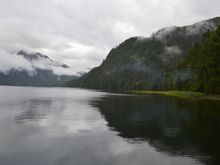 View form the boat dock looking west