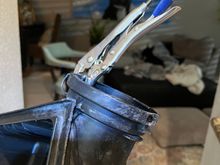 I’m using J-B weld clear weld. I’ll probably duck tape everything back while I’ll figure out how to make this work. 