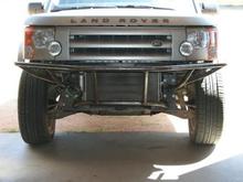 Bumper started, I chose to design on the fly. I dont know how it will look when done. So far it looks to big without a lift.