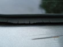 Scratch and icky rubber seal on the sunroof