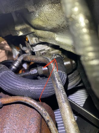 Could this just be a leaky hose clamp?