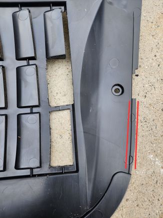 Now trim this edge off