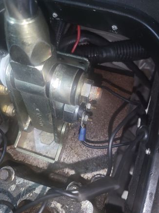 Its the solenoid with the two wires that appears to be dead