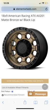 These are the wheels that I ordered. I love the gold/bronze color that I decided to go with instead of the black. 