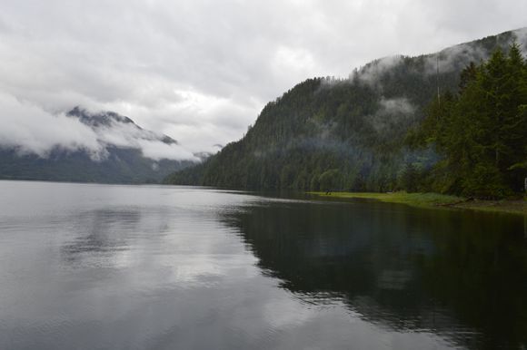 View form the boat dock looking west