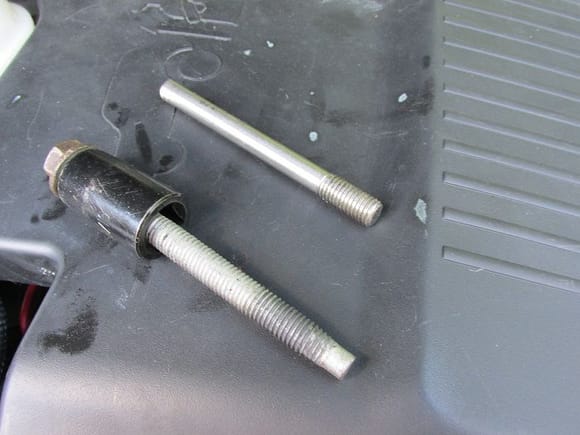 Guide stud and 'snugging' bolt.  