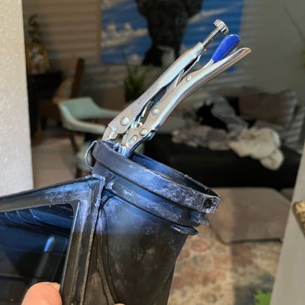 I’m using J-B weld clear weld. I’ll probably duck tape everything back while I’ll figure out how to make this work. 