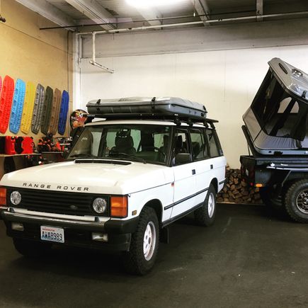 Modifying the Rhino Rack d110 Pioneer platform to better fit the LWB @Adventure.Ready in Seattle. The vehicle is 7' 2" tall in current configuration.