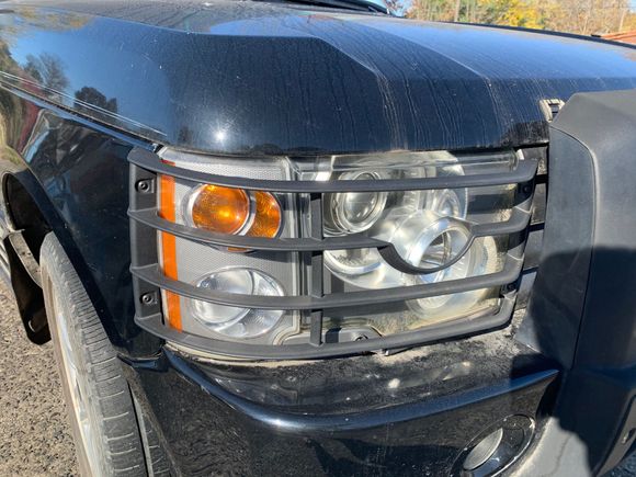 Front and rear brush guards I bought from Atlantic British genuine OEM. I have proof of it. They were installed by the person who was supposed to restore it. 