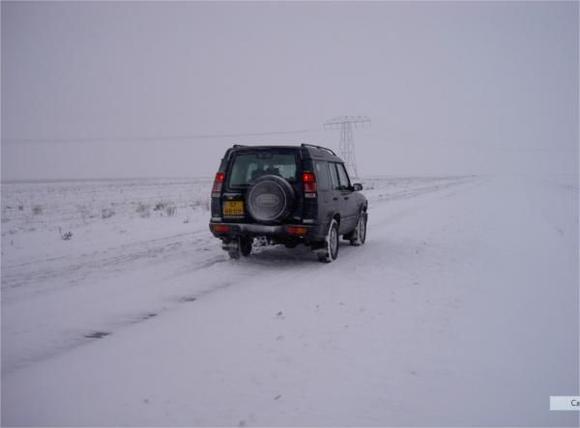 Snowy weather in Veendam