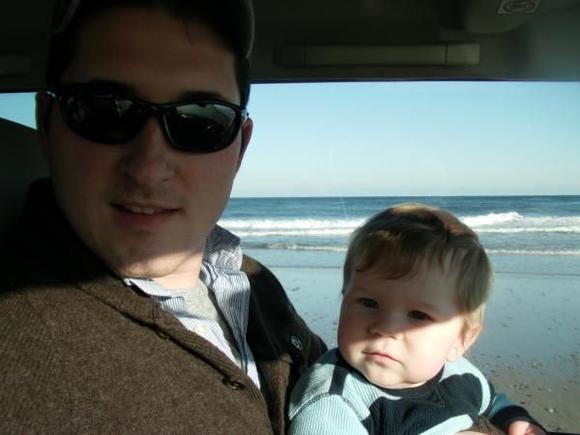 Me and the Boy. He loves driving!