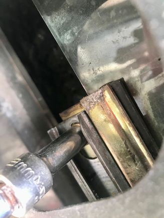 Two bolts hold it in place, 8mm