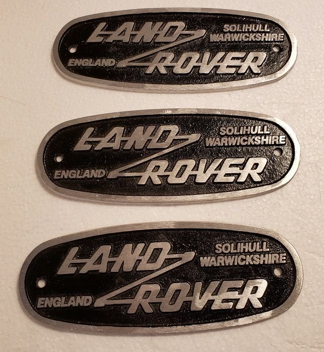 Exterior Body Parts - __ Land Rover Solihull & Birmingham & Fairey Rear Tub Badges (see pics) - Used - 1960 to 1985 Land Rover All Models - Eugene, OR 97405, United States