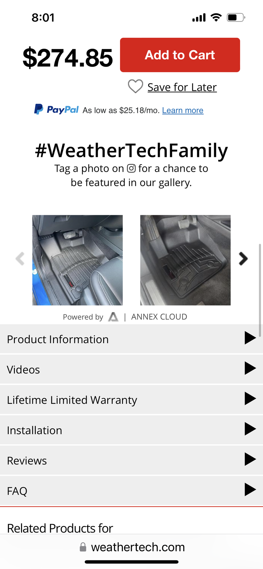 Interior/Upholstery - Weather tech - Used - 2020 to 2021 Land Rover Discovery - El Centro, CA 92243, United States