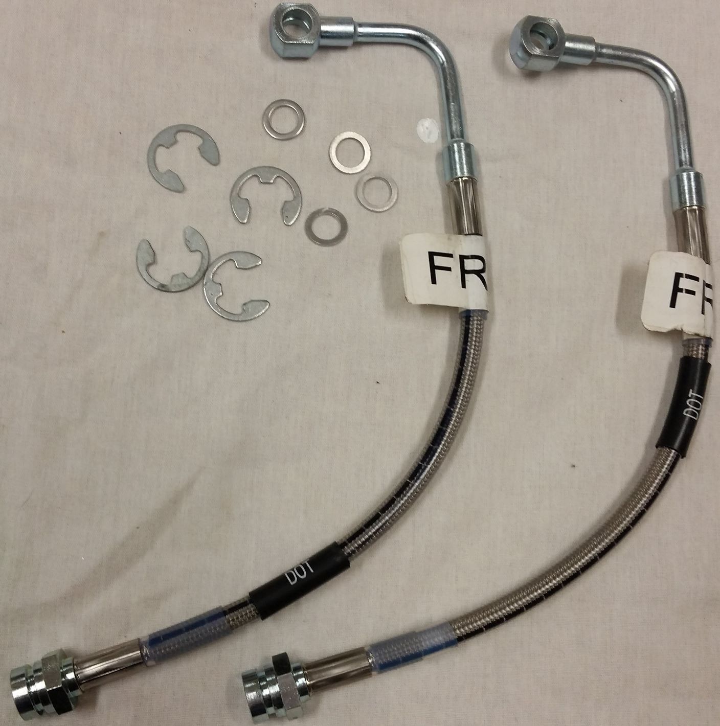 Russell braided stainless steel front brakes lines 19982002 Camaro SS