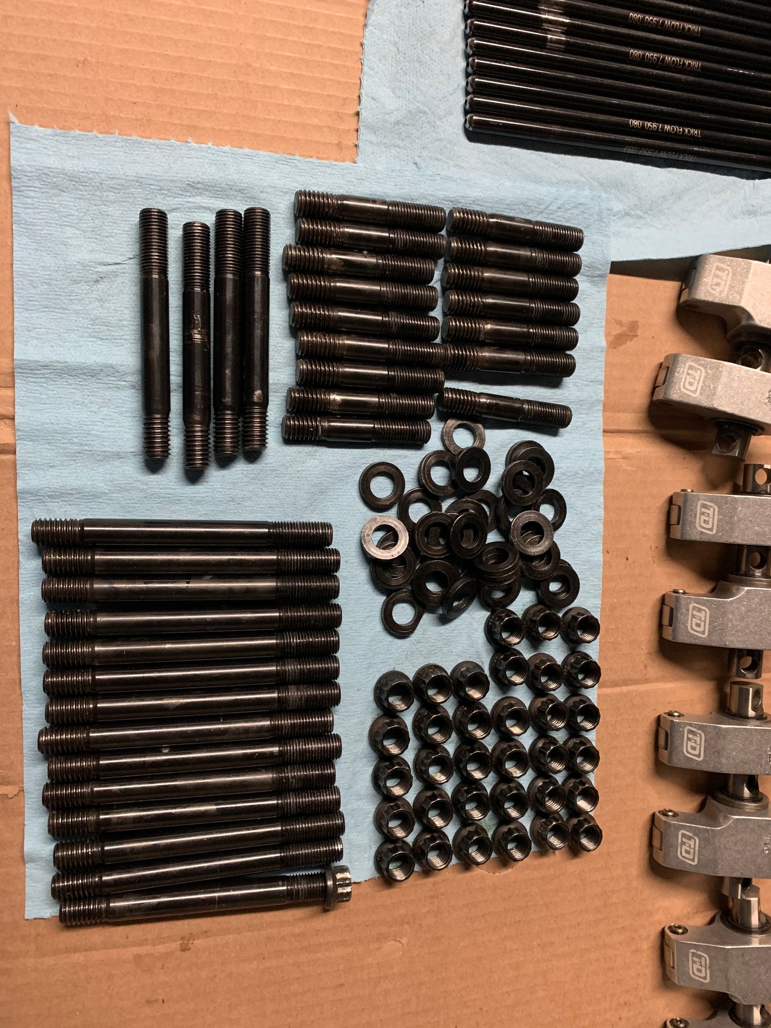 AFR 210 comp ported sbc LT1 heads T&D shaft rockers,arp studs,pushrods