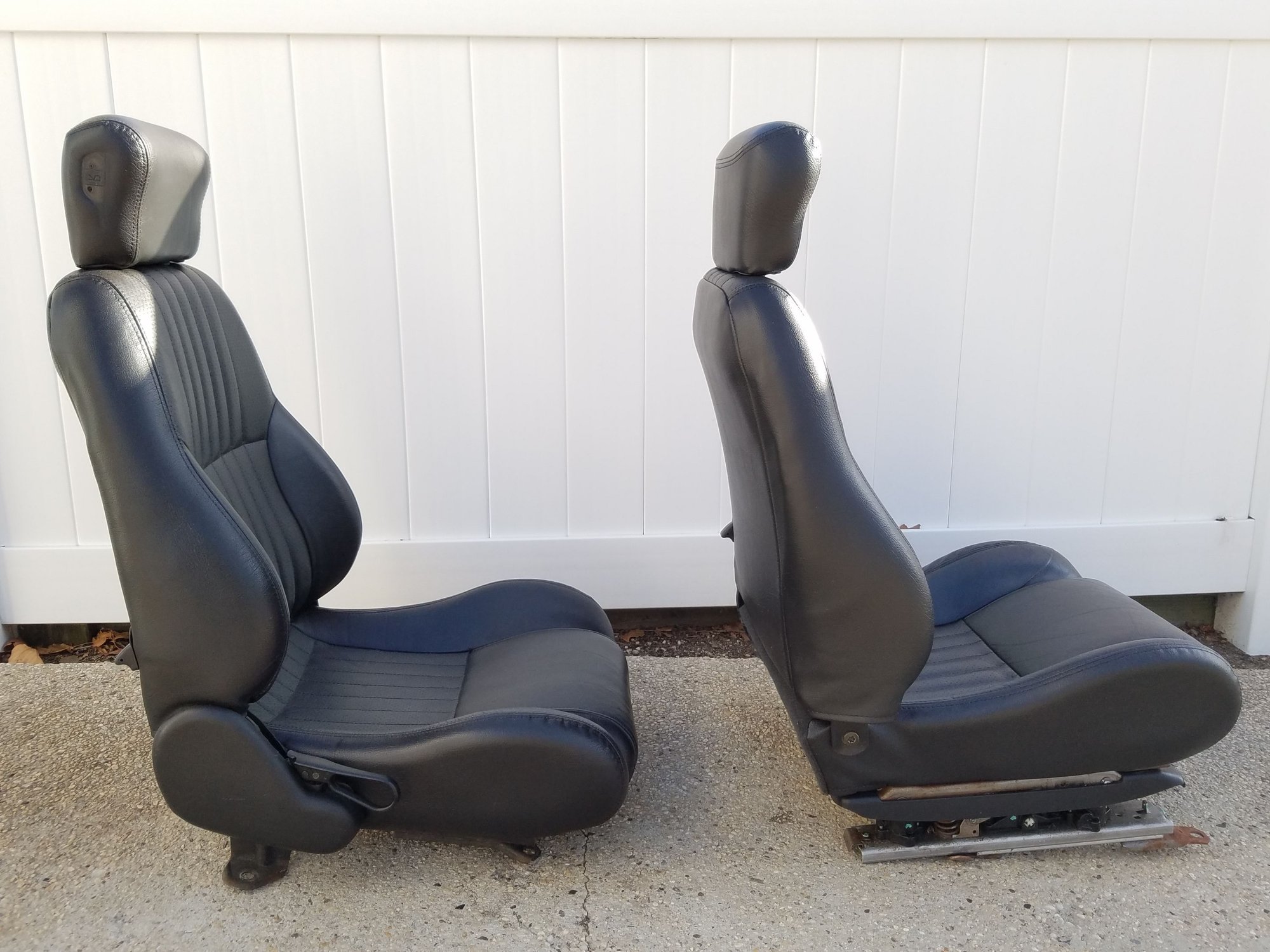  - 2000-2002 Pontiac Firebird Trans Am WS6 Black Ebony Leather Front Seats 52k Miles - Lindenhurst, NY 11757, United States