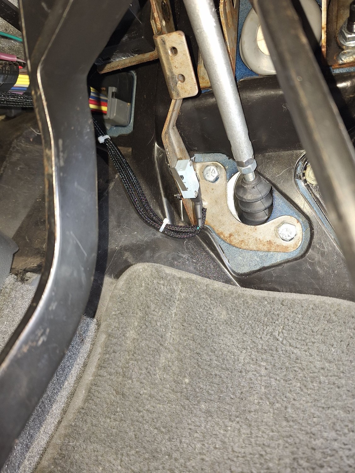 Had to add a microswitch on my clutch pedal to control some things. I now have 4 separate switches/sensors on it!