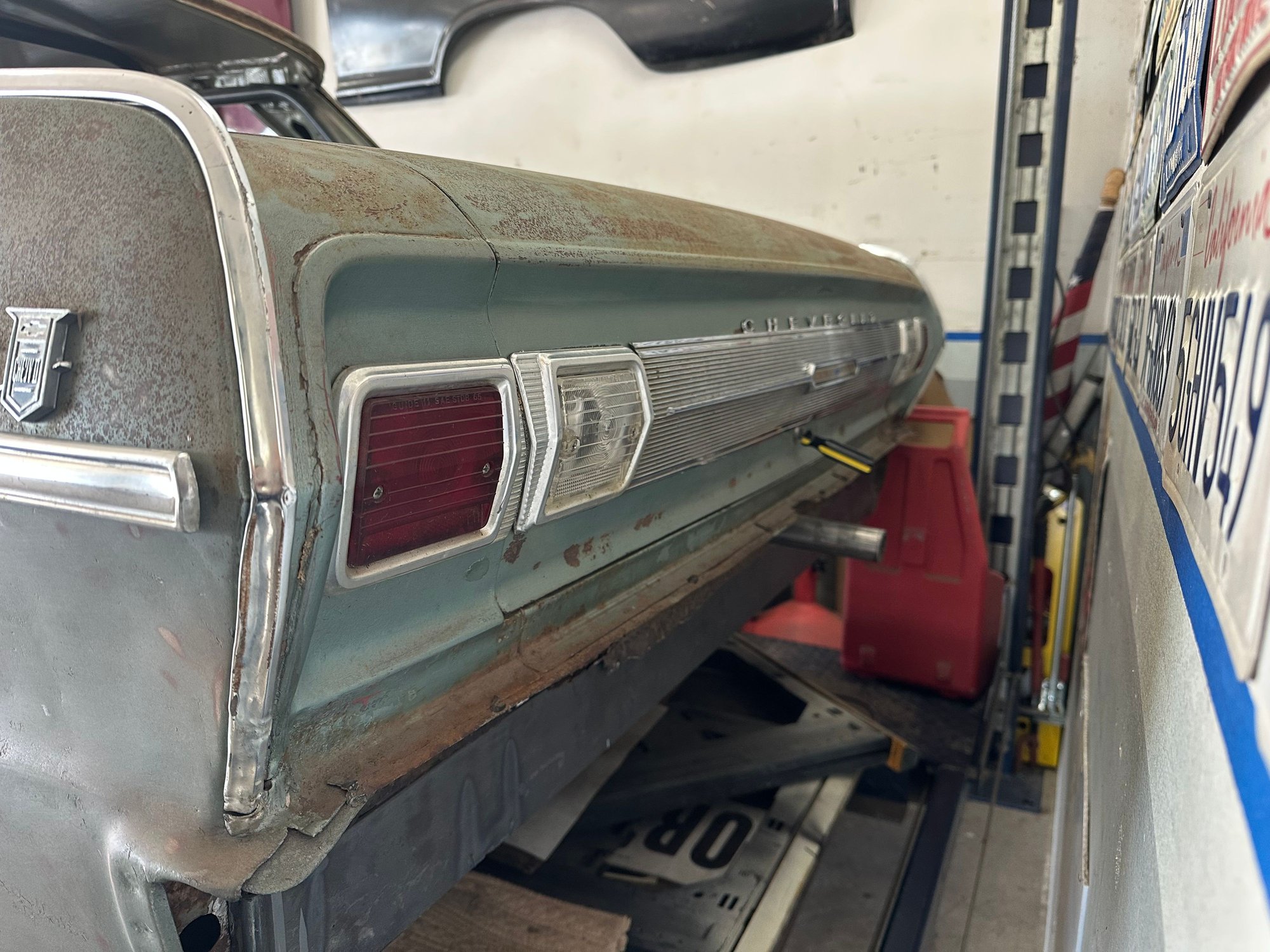 Got the headlights and tail panel with back up and tail lights installed today 