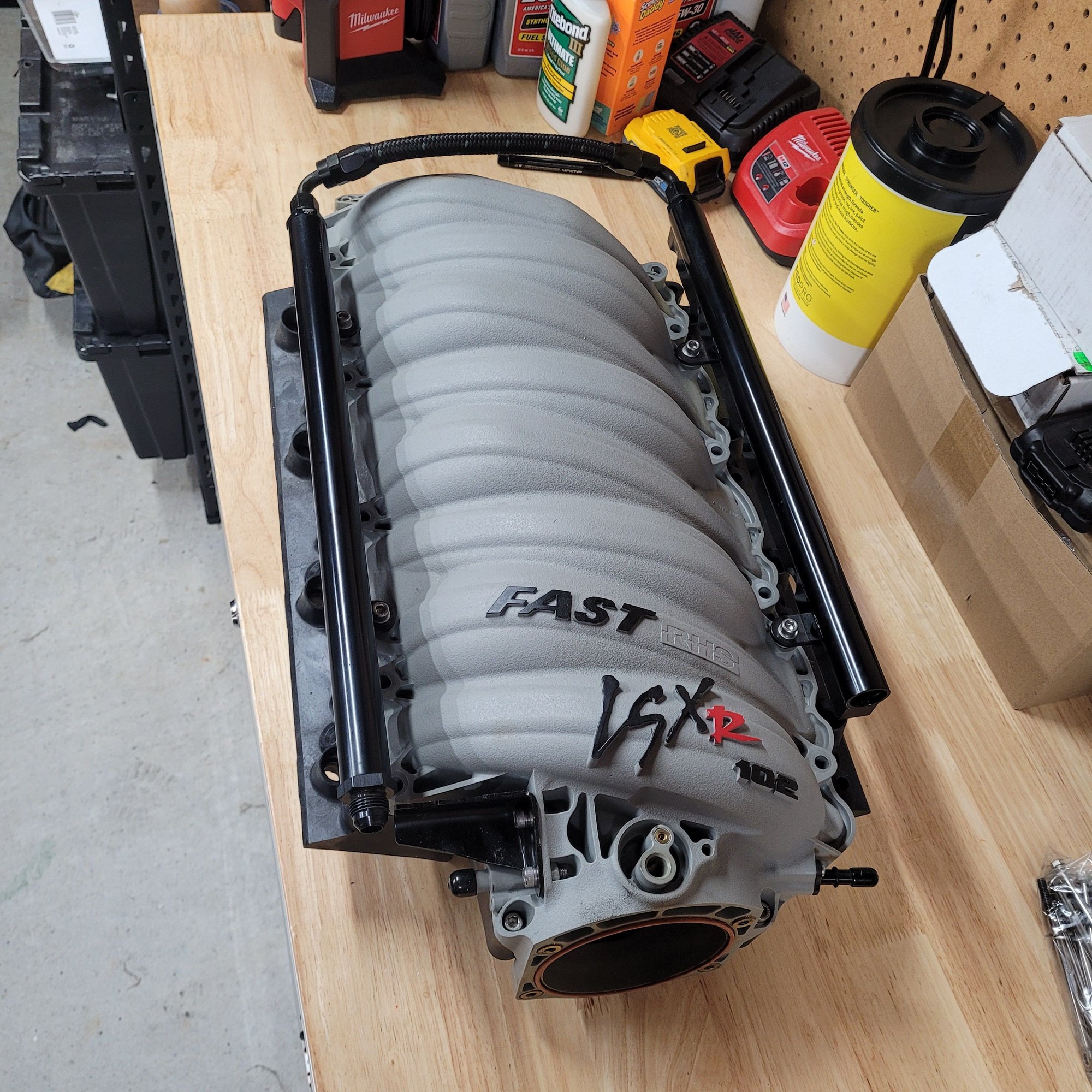 Engine - Intake/Fuel - FAST LSXr cathedral port intake (ported by tony mamo) w/holley fuel rails - Used - 0  All Models - Cornelius, NC 28031, United States