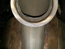 Hot side pipe that connects to manifold before....