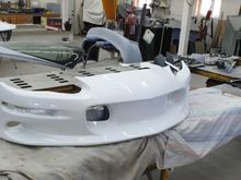 Front bumper sprayed