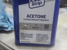 Acetone for final surface cleaning. gloves and ventilation if you go this route!!