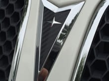 Carbon fiber logo decals