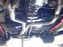 4" mandrel exhaust over Ford 9