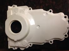 Gloss white timing cover
