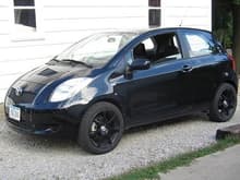 08 Yaris Murdered Out - My daily driver