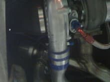 Turbo with all components attached...WG is referenced by drilled inlet with vacuum fitting in compressor side