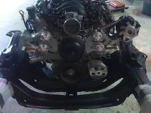 Front view of engine