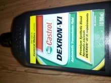Castrol Dexron-VI Synthetic Blend. Used 7.4 Quarts per the bottom pan removal specification.