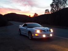 sunset, California Coastal Ranges