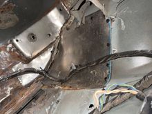Passenger wheel well/rear seat initial patch